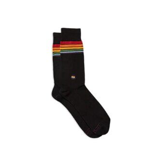 CONSCIOUS STEP Socks that Save LGBTQ Lives Size S (M4-8/W5-9) In Rainbow Stripe